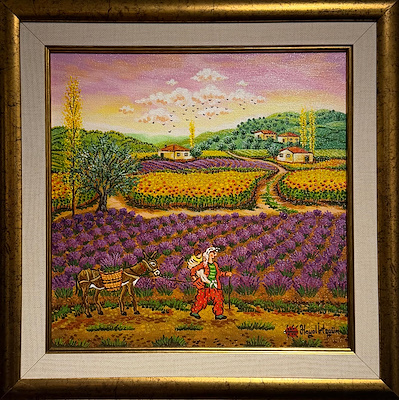 Hayal İrtegün imzalı tablo — Yağlı Boya, 30×30 cm, 14.148 TL müzayede satışı