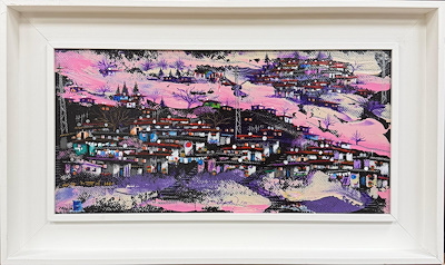 Mustafa Özkan imzalı tablo — Yağlı Boya, 24×48 cm, 18.864 TL müzayede satışı