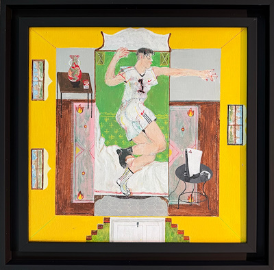 Tevfik Talha Okan imzalı tablo — Yağlı Boya, 40×40 cm, 56.591 TL müzayede satışı