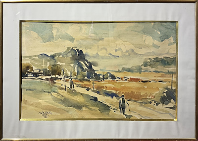 Hikmet Duruer imzalı tablo — Sulu Boya, 26×42 cm, 7.074 TL müzayede satışı