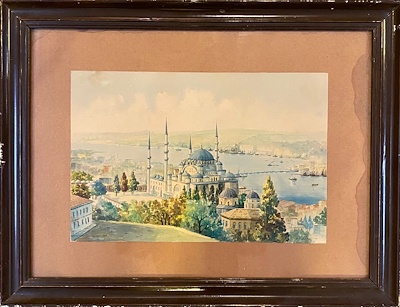 Vahit Armağan imzalı tablo — Sulu Boya, 26×40 cm, 14.148 TL müzayede satışı
