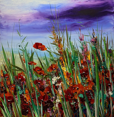 Hikmet Çetinkaya imzalı tablo — Yağlı Boya, 100×100 cm, 103.750 TL müzayede satışı