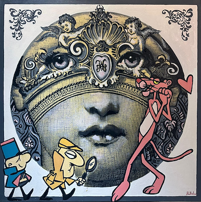 Hakan Kalay imzalı tablo — Akrilik Boya, 90×90 cm, 7.074 TL müzayede satışı