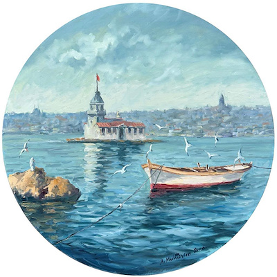 Muhterem Oma imzalı tablo — Yağlı Boya, 14.630 TL müzayede satışı