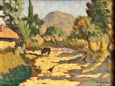 Nüzhet Ayetullah Sumer imzalı tablo — Yağlı Boya, 16×24 cm, 68.275 TL müzayede satışı