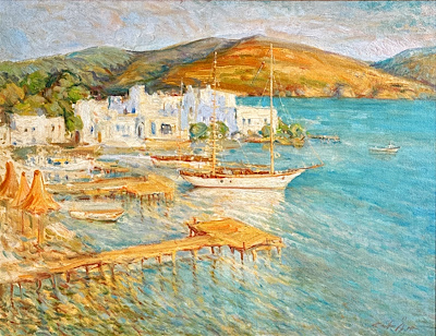 Cumhur Özer imzalı tablo — Yağlı Boya, 50×70 cm, 43.891 TL müzayede satışı