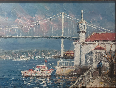 Nihat Taşkıran imzalı tablo — Yağlı Boya, 28×40 cm, 4.877 TL müzayede satışı