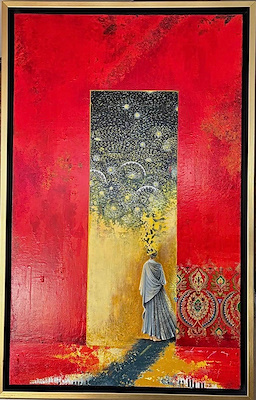 Derya Şahin imzalı tablo — Akrilik Boya, 100×60 cm, 24.384 TL müzayede satışı