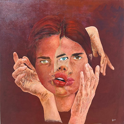 Gözde Yıldırım imzalı tablo — Yağlı Boya, 80×80 cm, 36.576 TL müzayede satışı