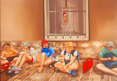 Nilüfer Kurtcebe imzalı tablo — Yağlı Boya, 50×70 cm, 14.630 TL müzayede satışı