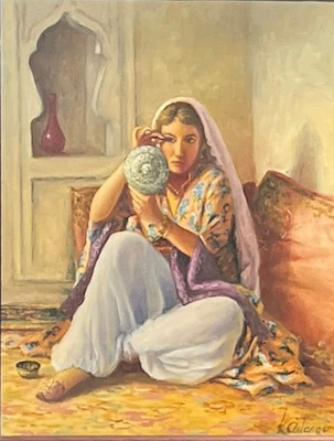 Kamil Aslanger imzalı tablo — Yağlı Boya, 27×34 cm, 58.521 TL müzayede satışı