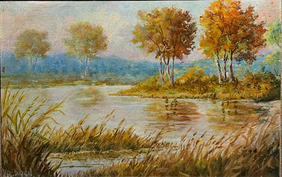 Rüstem Avcıl imzalı tablo — Yağlı Boya, 20×30 cm, 4.877 TL müzayede satışı