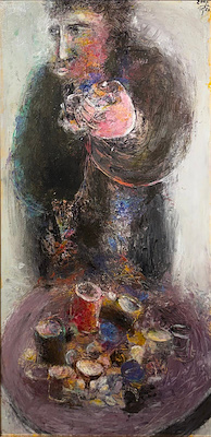 Hanefi Yeter imzalı tablo — Yağlı Boya, 100×50 cm, 353.567 TL müzayede satışı