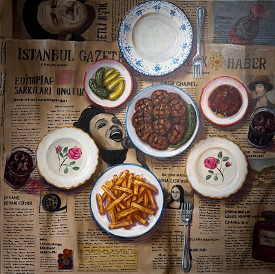 Türkan Taybara imzalı tablo — Yağlı Boya, 80×80 cm, 48.768 TL müzayede satışı