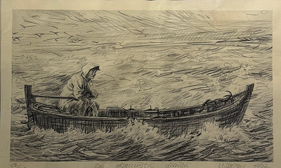 Nedret Sekban imzalı tablo — Serigrafi, 30×50 cm, 7.315 TL müzayede satışı