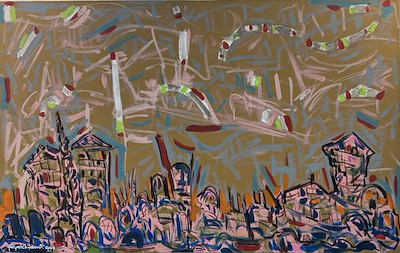 Feryat Aydemir imzalı tablo — Yağlı Boya, 10×110 cm, 41.453 TL müzayede satışı