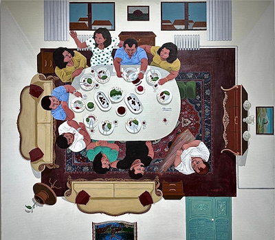 Ömer Faruk Erdoğan imzalı tablo — Akrilik Boya, 100×110 cm, 92.659 TL müzayede satışı