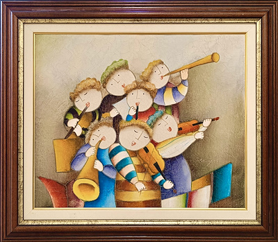 Joyce Roybal imzalı tablo — Akrilik Boya, 50×60 cm, 10.000 TL müzayede satışı