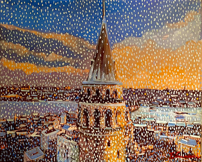 Fatih Sarmanlı imzalı tablo — Akrilik Boya, 40×50 cm, 2.500 TL müzayede satışı