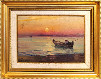 Dimitrie Florian imzalı tablo — Yağlı Boya, 24×33 cm, 10.000 TL müzayede satışı