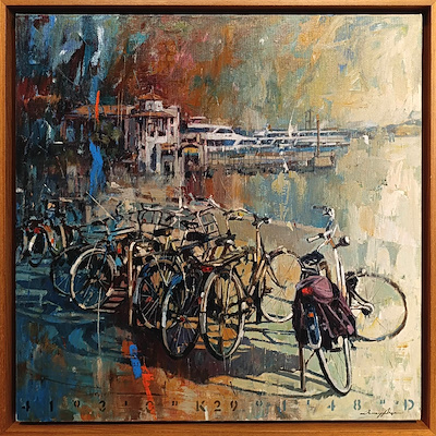 Osman Akça imzalı tablo — Akrilik Boya, 70×70 cm, 85.000 TL müzayede satışı