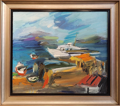 Metin Gönül imzalı tablo — Yağlı Boya, 65×75 cm, 27.500 TL müzayede satışı