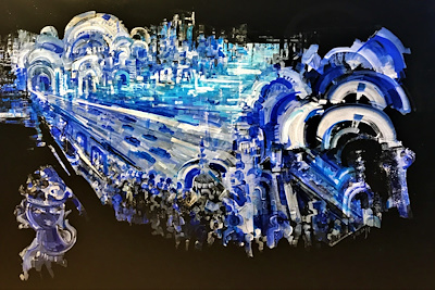 Şadan Bezeyiş imzalı tablo — Yağlı Boya, 140×170 cm, 70.000 TL müzayede satışı