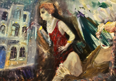 Kadir Akorak imzalı tablo — Yağlı Boya, 70×100 cm, 22.000 TL müzayede satışı