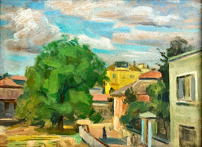 Saim Özeren imzalı tablo — Yağlı Boya, 25×33 cm, 5.000 TL müzayede satışı