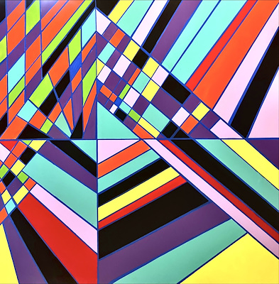 Duygu Gençer imzalı tablo — Akrilik Boya, 100×100 cm, 12.000 TL müzayede satışı