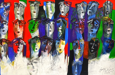 Hayati Misman imzalı tablo — Yağlı Boya, 105×165 cm, 160.000 TL müzayede satışı