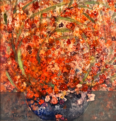 Ruzin Gerçin imzalı tablo — Sulu Boya, 15×15 cm, 5.000 TL müzayede satışı