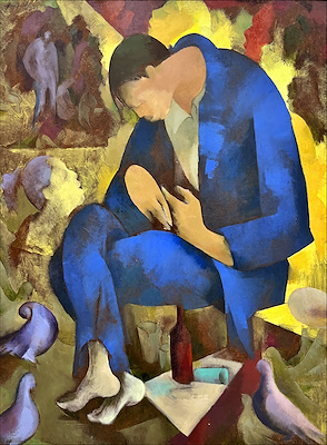 Yılmaz Merzifonlu imzalı tablo — Yağlı Boya, 85×70 cm, 48.500 TL müzayede satışı