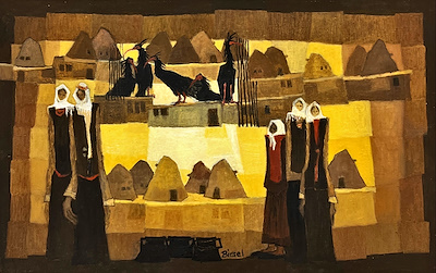 Birsel Bosut Gürbüz imzalı tablo — Yağlı Boya, 44×68 cm, 47.500 TL müzayede satışı