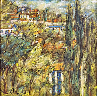 Naile Akıncı imzalı tablo — Yağlı Boya, 40×40 cm, 90.000 TL müzayede satışı