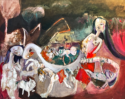 Feriha Tuğran imzalı tablo — Yağlı Boya, 100×130 cm, 50.000 TL müzayede satışı