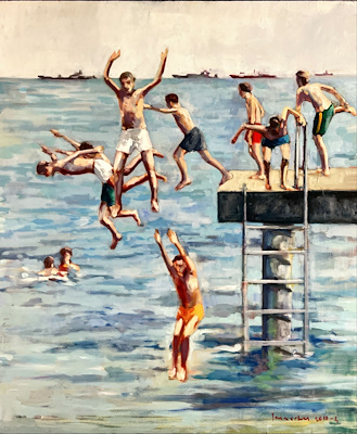 Saim Erken imzalı tablo — Yağlı Boya, 120×100 cm, 23.500 TL müzayede satışı