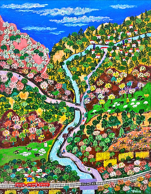 Fahir Aksoy imzalı tablo — Yağlı Boya, 60×50 cm, 22.500 TL müzayede satışı