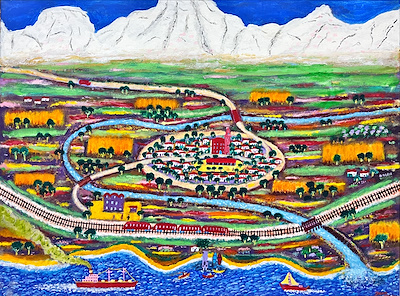 Fahir Aksoy imzalı tablo — Yağlı Boya, 60×80 cm, 27.500 TL müzayede satışı