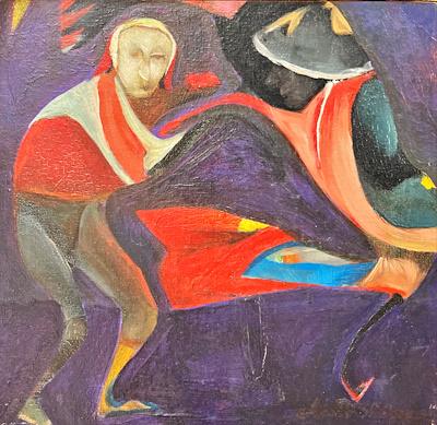 Alaettin Aksoy imzalı tablo — Yağlı Boya, 20×20 cm, 110.000 TL müzayede satışı