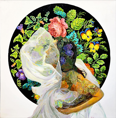 Esra Yıldırım imzalı tablo — Yağlı Boya, 80×80 cm, 20.000 TL müzayede satışı