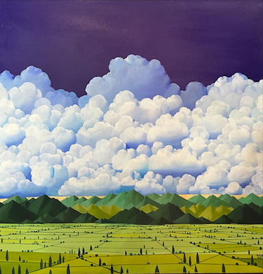 Hasan Mutlu imzalı tablo — Yağlı Boya, 100×100 cm, 25.000 TL müzayede satışı