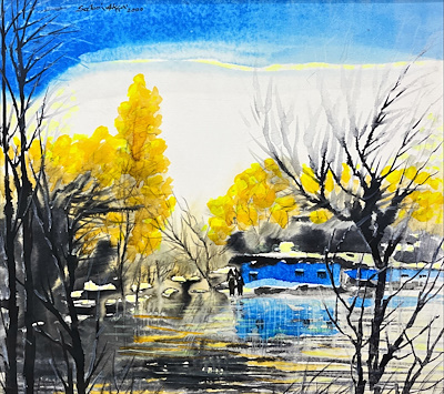 Sabri Akça imzalı tablo — Yağlı Boya, 55×60 cm, 40.000 TL müzayede satışı