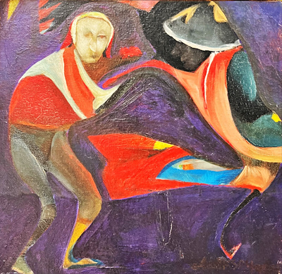 Alaettin Aksoy imzalı tablo — Yağlı Boya, 20×20 cm, 100.000 TL müzayede satışı