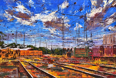 Onur Arıkan imzalı tablo — Yağlı Boya, 80×120 cm, 30.000 TL müzayede satışı