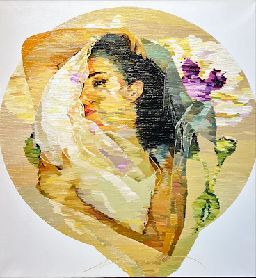 Esra Yıldırım imzalı tablo — Yağlı Boya, 80×80 cm, 16.000 TL müzayede satışı