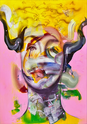 Mustafa Sönmez imzalı tablo — Yağlı Boya, 110×80 cm, 60.000 TL müzayede satışı