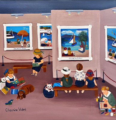 Chermine Vidori imzalı tablo — Yağlı Boya, 40×40 cm, 14.000 TL müzayede satışı