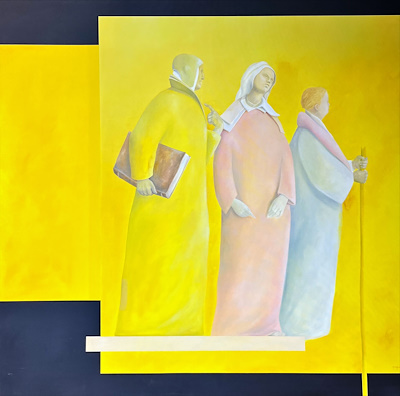 Feyyaz İnanç imzalı tablo — Yağlı Boya, 140×140 cm, 55.000 TL müzayede satışı