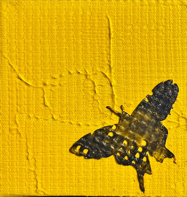 Berna Karaçalı imzalı tablo — Yağlı Boya, 12×12 cm, 1.000 TL müzayede satışı